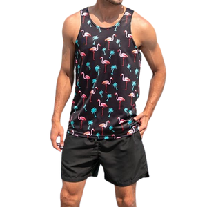 100% poliéster de secado rápido ligero hombres camisetas sin mangas sublimación Fitness entrenamiento ropa deportiva Muscle Fit camisetas de gimnasio sin mangas - Product Image 3