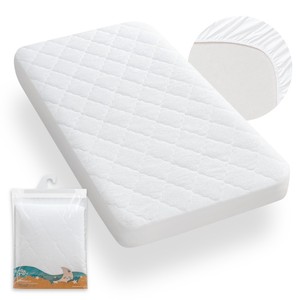 Drap de protection matelassé en coton pour poussette - Product Image 1