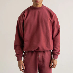 Conjunto de sudadera y pantalones cortos para hombre de alta calidad, ropa de calle, conjuntos sólidos con impresión de logotipo personalizado para hombre de talla grande, servicio OEM - Product Image 2