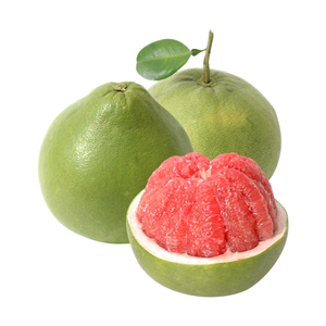 True Fruits_ <strong>Pomelo</strong>: Green Skin with Pink Flesh Inside Sweet Taste High Quality for Export Origin Vietnam