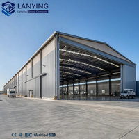 Structure d'entrepôt industrielle en acier durable et personnalisée avec un design moderne, revêtement anti-corrosion, garantie d'un an