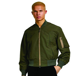 Chaquetas de Invierno Personalizadas al por Mayor, Chaquetas de Hombre de Talla Grande, Chaquetas Bomber de Nailon Satinado Lisas para Hombre - Product Image 1