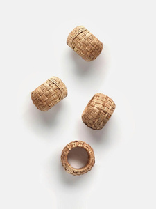 Servilleteros de ratán tejidos a mano, ajuste de mesa de mimbre Natural para uso diario y festivo, Decoración de mesa hecha a mano - Product Image 3