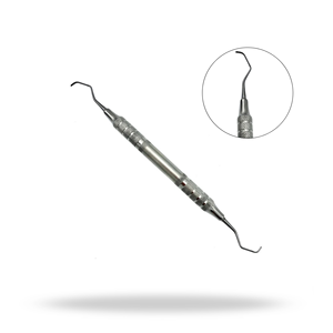 Cureta Gracey de bolsillo profundo, larga, 9-10, instrumento dental periodontal para raspado subgingival profundo y planificación radicular - Product Image 1