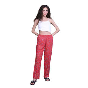 Pijama 100% Algodón Estampado con Bolsillos, Vestido de Dormir Tejido ODM con Cierre de Botones y Cordón, Logotipo Personalizado, Estampado Animal, Talla XS - Product Image 1
