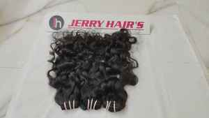 Paquetes de cabello ondulado natural recto rizado indio crudo sin procesar cutícula alineada cabello humano natural India vendedor de cabello indio crudo - Product Image 4