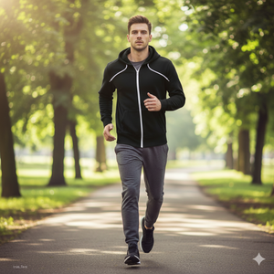 Sudadera con capucha atlética bordada personalizada para correr, ropa de hombre lisa en blanco gris, sudaderas con capucha deportivas, sudaderas con capucha para hombre - Product Image 1