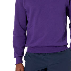 Logo personnalisé hommes sweats surdimensionnés thermique tissu uni sweats avec motif imprimé pour vêtements d'hiver prix - Product Image 6