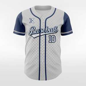 Premium Men's Baseball Jersey <b>Denim</b> Quick Dry, Custom OEM Wholesale - Product Image 2