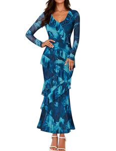 Nouvelle <span class=keywords><strong>Robe</strong></span> Longue <span class=keywords><strong>d</strong></span>'Été pour Femme, Style Bohème Floral, Sexy et Tendance, Coupe Ample en Dentelle, Bretelles Fines, Idéale pour les Fêtes - Product Image 1