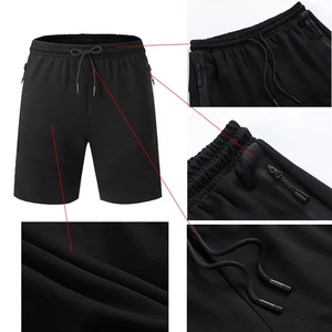 Nouveaux shorts d'été 100% coton uni pour hommes, de haute qualité, décontractés, pour les affaires, sociaux, taille élastique, shorts pour hommes - Product Image 6