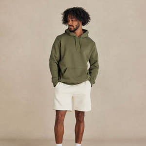 Sweat à capuche zippé en molleton 100 % coton biologique doux à col ras du cou, coupe oversize, écologique, pour hommes et femmes - Product Image 4