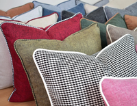 Housses de coussin décoratives de luxe en lin tissé de haute qualité pour la maison, l'hôtel et l'hôpital, disponibles en plusieurs tailles