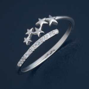 Bague Chevalière Tendance en Argent 92,5 Plaqué Or Rose et Rhodium, Style Incrusté, Référence 182918, Idéale pour un Cadeau - Product Image 1