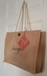 Bolsas de yute Diseño liso WithHandles Hecho a mano Uso de compras ideal Bolsas de lona natural de alta calidad Uso de joyería - Product Image 2