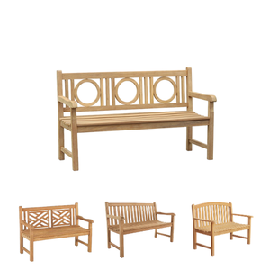 Banc de jardin en teck naturel Banc de patio pour l'intérieur et l'extérieur Mobilier commercial de haute qualité fabriqué en Indonésie - Product Image 6