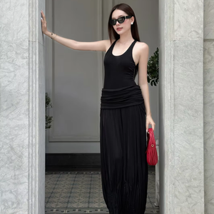 Coshe Jane Robe Maxi Décontractée pour Femme Confortable Élégant Sans Manches Taille Naturelle Doux Extensible Sans Bretelles Écologique Floral - Product Image 1