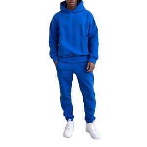 ชุดวอร์มมีฮู้ดและกางเกงขาบานแบบเรียงซ้อนมีซิปชุดสองชิ้นโอเวอร์ไซส์สำหรับผู้ชาย - Product Image 5