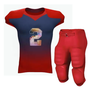 ชุดฟุตบอลอเมริกันยูนิเซ็กส์แบบพรีเมี่ยมชุดทีมระบายอากาศพร้อมกางเกงบุนวมและเสื้อเจอร์ซีย์มีหมายเลข - Product Image 1