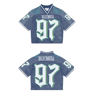 Wholesale Customizable Professional Men's Lacrosse Football Jersey Breathable Mesh Training Sports Gear Short soccer jersey - Product Image 2