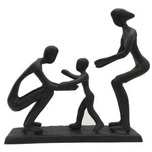 Proveedor indio Figuras familiares rústicas Arte de hierro fundido Decoración del hogar Estatua para regalar Aniversario Cumpleaños. - Product Image 2