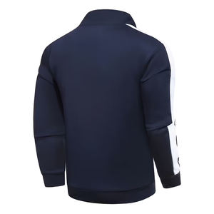 Survêtement de football décontracté pour hommes adultes, bleu marine, respirant, léger, confortable, coupe régulière, pour entraînement sportif en extérieur - Product Image 3