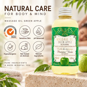 Aceite Corporal de Masaje Herbal 100% Natural de Marca Privada Europea, 200 ml, Vegano, Orgánico, con Aceite de Semilla de Uva, Almendras y Coco, Hidratante para la Piel - Product Image 2
