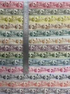 ความหรูหราแบบดั้งเดิม9 mtr. ตาข่ายลูกไม้ลายผีเสื้อปักหลากสีลายดอกไม้3D เรียงตามลำดับตัวเลือกโรแมนติกแบบเรียบง่าย - Product Image 5