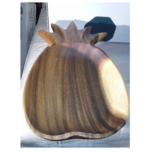 ชามใส่ผลไม้ทำจากไม้อะคาเซียสำหรับตกแต่งรูปสับปะรด - Product Image 6