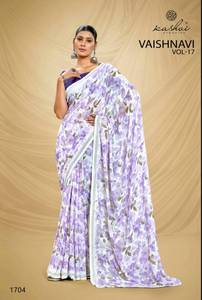Collection de saris en georgette de coton de qualité supérieure pour les tenues décontractées et les fêtes, disponible au prix de gros - Product Image 6