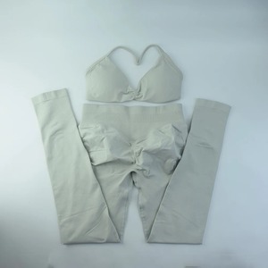 High Quality Sports Bra High Waist Leggings Suit Long Sleeve Workout Wear Fitness Clothes Yoga Set - Product Image 2