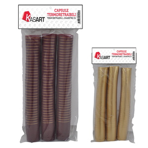 Capsule Termoisolanti per Bottiglie di Vino Oro - 31 X H 55 Mm - Product Image 1
