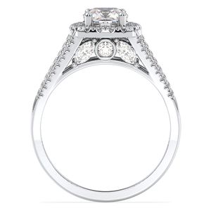 Anillo de Compromiso de Diamantes de Corte Redondo de 2.5 Quilates en Oro Blanco de 14K Más Vendido de REYES para Mujer, Joyería Fina de Diseño Clásico - Product Image 6