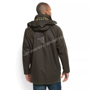 Chaqueta de Caza Impermeable y Transpirable para Hombre, Diseño Nuevo, de Lona Encerada de Algodón, con Logotipo Personalizado, Hecha a Medida Profesionalmente - Product Image 6