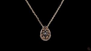 Collier de diamants de laboratoire en forme de poire 1.18 ct pendentif léger en or rose 14 carats bijoux élégants pour un usage quotidien - Product Image 6