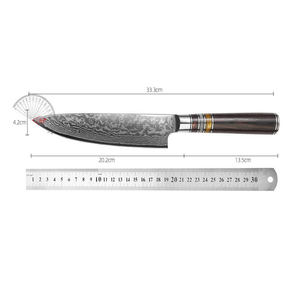 Venta al por mayor personalizado OEM ODM cubertería de fábrica profesional Damasco cocina Chef cuchillo japonés de acero inoxidable de alto carbono cuchillo - Product Image 3
