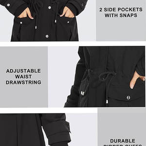 Nueva llegada logotipo personalizado nuevas mujeres invierno Parkas gruesas con capucha algodón Abrigos Mujer suelta mujeres Parkas - Product Image 6