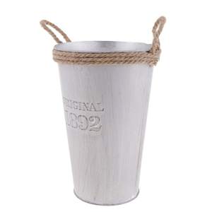 Vase à fleurs en métal pour la maison Vases Table Article décoratif pour les festivals Articles décoratifs Salon Décor vintage (Orange Large) - Product Image 6