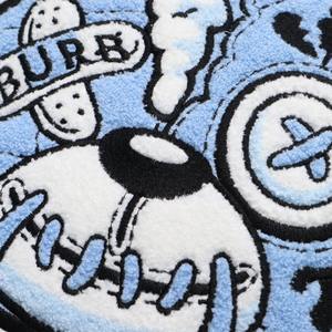 Logo personnalisé en gros Grinchy Chenille patchs fer sur tissu sergé de Noël patchs auto-adhésifs concepteur pour vêtements - Product Image 3