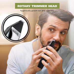 เครื่องเล็มหนวดเคราแบบพกพาไร้สายสำหรับผู้ชาย แบ่งสีตามประเภท พร้อมที่เล็มขนคิ้วและจมูกแบบหมุน - Product Image 5
