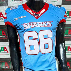 Fútbol americano Jersey fan Jersey padre sublimación tackle sarga bordado más tamaño soporte personalizado fábrica paquistaní - Product Image 1