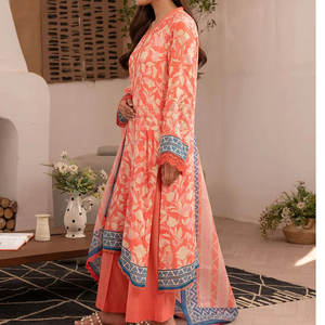 Women <b>Kurta</b> Shalwar Soft Cotton Fabric OEM/ODM Available 2025 Collection Summer Printed <b>Dresses</b> - Product Image 5