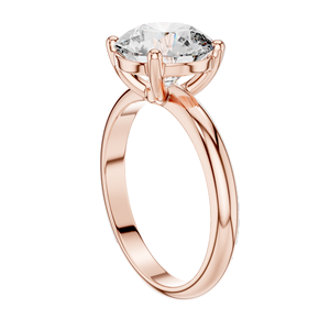 Bague en diamant de laboratoire rond brillant de 2,5 carats pour femmes, diamant VVS-VS EF CVD, or 18 carats, 14 carats, 10 carats et argent 925 - Product Image 1