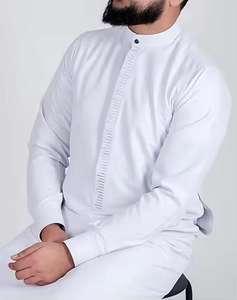 Robe arabe moyen-orient hommes Jubba 2025 vente en gros directe d'usine 2024 vêtements islamiques robe musulmane Juba pour hommes - Product Image 3