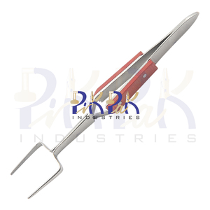 Pince à épiler droite à verrouillage croisé avec bouche carrée pour la soudure Longueur totale 6-1/2in en acier inoxydable Fabrication de bijoux Pince à épiler - Product Image 5