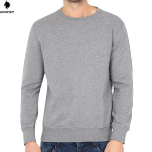 เสื้อสเวตเชิ้ตคอกลมลำลองสำหรับผู้ชาย ผ้าฝ้าย 100% 300GSM เสื้อฮู้ดฤดูหนาว ทรงหลวม ผ้าฟลีซหนานุ่ม ปักลายตามสั่ง - Product Image 1