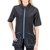Vêtements de travail d'hiver à manches longues pour chiens Polyester/Coton Uniforme de coiffeur Poches à fermeture éclair Veste de styliste professionnelle