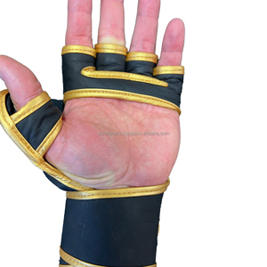 OEM Custom Sanda MMA Boxing Shooter Gloves PU Leather Durable Training Sparring Gloves Hook Loop Closure Factory Price Wholesale - Product Image 4