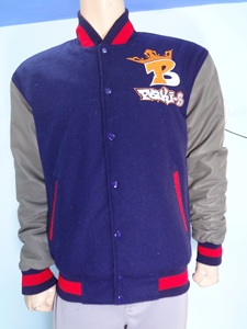 Varsity Baseball College Letterman Personnalisable Véritable Veste En Cuir De Vache Mouton Capuche Plus La Taille Hiver École Respirant - Product Image 3