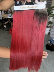 Extensiones de Cabello Humano de Múltiples Donantes, Lisas como Hueso, Sedosas, con Puntas Gruesas, Súper Dobles, de Colores Mezclados - Product Image 4